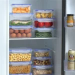 1/4pack Food Storage Containers Transparent Kitchen Organization Boxes with Lids Stackable Fridge Pantry Storage Bins for Grains - Image 4