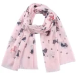 Fashion Cat Footprint Printing Woman Scarf Cotton Scarves Outdoors Relaxation Neckerchief Shawl Keep Warm To Prevent The Wind - Image 5