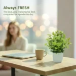 Artificial Potted Plants With Lifelike Foliage And No Maintenance Perfect For Home Office Bathroom Desktop Shelf Decor - Image 3