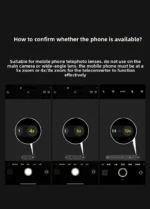2X Telephoto Booster for Phone – 60mm, 5‑Element Glass, 10° FOV, 4‑5m Focus, T‑Mount, for 4X/5X/8X Telephoto - Image 8