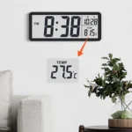 Digital Wall Clock Electronic Wall Mounted LCD Disply Clocks Multifunctional Temperature and Time Week Display Battery Powered - Image 10