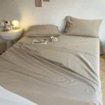 Bed Sheets Plaid Non-slip Comfortable Washed Twin Queen Full Size Nordic Style Universal Bedspread Simple Durable Antibacterial - Image 21