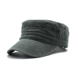 Hat Men Fishing Retro Do Old Wash Jeans Big Head Bib Flat Top Hat Outdoor Casual Tie-In Female Cap Trend European And N Style - Image 9