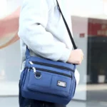 Mens Crossbody Bag Single Shoulder Bags Big Capacity Multi-Pockets Storage Bag Fashion Handbag Business Crossbody Bags - Image 33