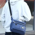 Mens Crossbody Bag Single Shoulder Bags Big Capacity Multi-Pockets Storage Bag Fashion Handbag Business Crossbody Bags - Image 35