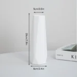 Nordic Vases Pure White Plastic Vases Imitation Ceramic Flower Vases Desktop Flowerpot Wedding Decor Home Ornament - Image 8