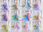 New Peony Flower Women's Printed Chiffon Long Scarves Wholesale Yiwu Autumn and Winter Scarves Small Scarves - Image 19