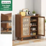 Shoe cabinet, shoe rack  household, simple indoor storage artifact, space-saving entry, and dust-proof dormitory. - Image 9