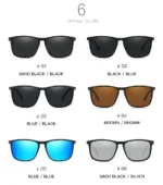 Sports Sunglasses for Men Polarized Comfortable Wear Square Sun Glasses Male Light Weight Eyewear Accessory with Origina UV400 - Image 6