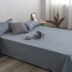 Bed Sheets Plaid Non-slip Comfortable Washed Twin Queen Full Size Nordic Style Universal Bedspread Simple Durable Antibacterial - Image 8