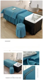 Head Washing Hairdressing Bedspread Barbershop Beauty Salon Hair Salon Thai Massage Bedspread Skin-Friendly SPA Bed Cover - Image 28