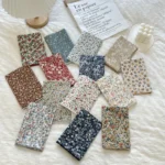 Floral Polka Dot Square Scarf Cotton Scarves Headband Headscarf Decoration Women Flower Kerchief Neckerchief Head Wrap Bandanas