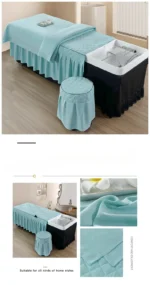Head Washing Hairdressing Bedspread Barbershop Beauty Salon Hair Salon Thai Massage Bedspread Skin-Friendly SPA Bed Cover - Image 26
