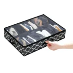 1Pc Closet Bed Shoe Storage Boxes Foldable Underbed Shoesorganizer Containers Under Bed Storage Bags Home Shoe Rack Organizer