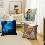 Singer Billie EilishS Pillow Anime Pillow Sofa Bed Head Pillow Cover Cushion Cover 45x45 cm Fashion