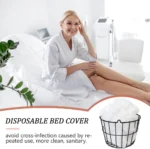 30 Pieces Disposable Bed Sheet Wholesale Beauty Salon Special Travel Breathable Non-Woven Fabric Hole Disposable Hotel Bed Cover - Image 2
