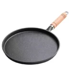 Uncoated Cast Iron Frying Pan Non Stick Multi Purpose Griddle For Pancakes Pizza Baking Stove Top Cooking Tool Anti Oil Spill