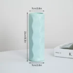 Nordic Vases Pure White Plastic Vases Imitation Ceramic Flower Vases Desktop Flowerpot Wedding Decor Home Ornament - Image 32