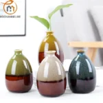 Modern Flower Vases For Homes Ceramic Vase Decoration Flower Glaze Flower Home Accessories Ceramic Craft Ornaments Green Plant - Image 2