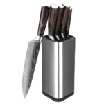 Kitchen Knife 6PCS Set Stainless Steel,Includes Chef's Knife, Bread, Boning Knife,Fruit Knife, with Stainless Steel Knife Holder - Image 7