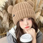 Fashionable And Cute Hat with Cat Ears for Women, Perfect for Autumn And Winter to Keep Warm - Image 4