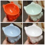 Supplies Drinking Eating Puppy Kitten Protection Cervical Pet Supplies Water Feeder Container Pet Feeding Bowl Cat Food Bowl - Image 13