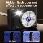 4k High-definition Pixel Portable Digital Camera with Front and Rear Dual Cameras Autofocus Entry-level Camera Selfie with Flash - Image 2