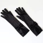 Ladies Gloves Bow Lace Satin Gloves Dance Performance Ceremonial Gloves Nightclub Satin Gloves Wedding Bridal Gloves C015 - Image 31