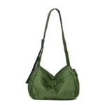 Outdoor Portable Crossbody Bags for Men and Women Commuter Waterproof Youth Shoulder Bag Solid Color Lightweight Female Tote - Image 6