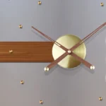 Spain Large Wall Clock Modern Design Metal Luxury Wall Watches Clocks DIY Home Decor Silent Living Room Orologi Da Parete Gift - Image 6