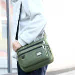 Mens Crossbody Bag Single Shoulder Bags Big Capacity Multi-Pockets Storage Bag Fashion Handbag Business Crossbody Bags - Image 27