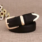 Women's Trousers Belt  Leather Trend White Belt Fashion High Quality Trouser Belts Solid Vintage Pin Buckle Ladies Strap LB2146- - Image 2