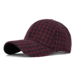 Hats for Men and Women New Classic Plaid Baseball Cap for Autumn and Winter Hard-Brimmed Face-Slimming Duckbill Cap Sun Hat - Image 19