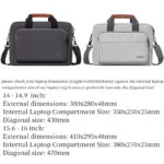 Laptop Bag for Men Business Briefcase Shoulder Handbag for Macbook HP Dell Lenovo Asus Surface Acer Huawei Notebook 14 15.6 inch - Image 2