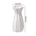 Nordic Vases Pure White Plastic Vases Imitation Ceramic Flower Vases Desktop Flowerpot Wedding Decor Home Ornament - Image 21