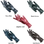 Simple leather gloves women,colored genuine women's leather gloves,women's genuine leather gloves,sheepskin women's gloves -2225 - Image 4