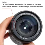 Camera Lens Cap High-quality 40.5mm 49mm 52mm 55mm 58mm 62mm 67mm 72mm 77mm 82mm Snap on Front Lens Cap for Camera - Image 4