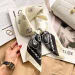 New Style Silk Scarves for Women – Luxury Silk Square Scarves, Designer-Style Silk Headscarves - Image 7