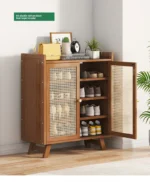 Shoe cabinet, shoe rack  household, simple indoor storage artifact, space-saving entry, and dust-proof dormitory. - Image 26