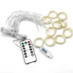 Christmas Lights LED Fairy String Curtain Lights 8 Mode Remote USB Festoon Christmas Decor For Home Holiday New Year Lamp - Image 26