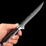 Kitchen Knife 6PCS Set Stainless Steel,Includes Chef's Knife, Bread, Boning Knife,Fruit Knife, with Stainless Steel Knife Holder - Image 13