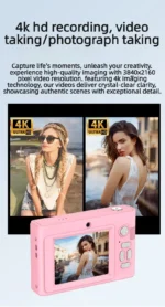 4k High-definition Pixel Portable Digital Camera with Front and Rear Dual Cameras Autofocus Entry-level Camera Selfie with Flash - Image 13