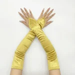 Ladies' Gloves, Long Hook-Finger Tinted Gloves, Ball Gloves, Bride's Wedding Dress Gloves, Sun-Protective Fashion Gloves C101 - Image 11
