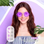 Festival Fashion Sunglasses Circular Sunglasses Trendy Ocean Sunglasses Colorful Sunglasses For Parties Candy-Colored Glasses - Image 36