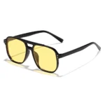 Vintage Men Women Big Sunglasses Men Square Shades Brand Designer Unisex Sun Glasses Black Lense Male Female Sunglasses UV400 - Image 7