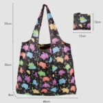 Tote Bags Flower Print Women's Grocery Handbags Outdoor Foldable Shopper Eco Shopping Bag Reusable Storage Bag Organizer Bags - Image 6