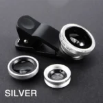3in1 Fisheye Wide Angle Micro Camera Lens for iPhone Xiaomi Redmi 3IN1 Zoom Fish Eye Len on Smartphone Lenses with Phone Clip - Image 8