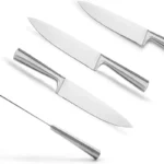 5 Piece Stainless Steel Kitchen Knife Set, Ergonomic Hollow Handle Design, Household Chef Knife for Chopping Carving Slicing - Image 13