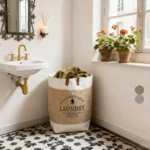Collapsible Waterproof Clothes Baskets Household Laundry Basket Dirty Fabric Laundry Basket for Bedroom Balcony Laundry Room - Image 15