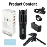 25X Phone Telephoto Lens Kit Phone Holder Portable Tripod Stabilizer Highpower Zoom Concerts Contest Outdoor Observation Animal - Image 7